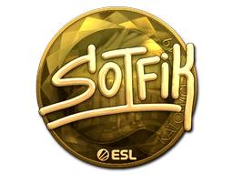 Sticker | S0tF1k (Gold) | Katowice 2019 image