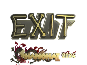 Sticker | exit (Gold) | Shanghai 2024 image