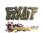 Sticker | exit (Gold) | Shanghai 2024 image