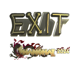 Sticker | exit (Gold) | Shanghai 2024