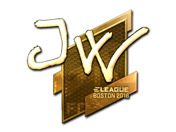 Sticker | JW (Gold) | Boston 2018 image