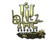 Sticker | bLitz (Gold) | Antwerp 2022 image