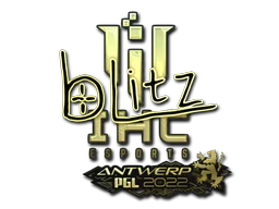 Sticker | bLitz (Gold) | Antwerp 2022 image