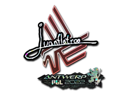 Sticker | juanflatroo (Glitter) | Antwerp 2022 image