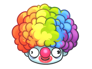 Sticker | Clown Wig