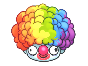 Sticker | Clown Wig image
