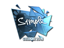 Sticker | s1mple (Foil) | Cologne 2016 image