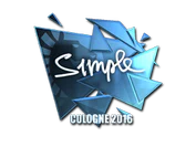 Sticker | s1mple (Foil) | Cologne 2016 image