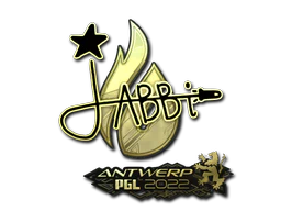 Sticker | jabbi (Gold) | Antwerp 2022 image