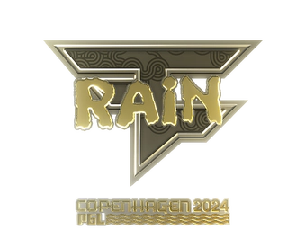 Sticker | rain (Gold) | Copenhagen 2024 image