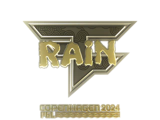 Sticker | rain (Gold) | Copenhagen 2024