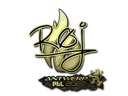 Sticker | roeJ (Gold) | Antwerp 2022 image