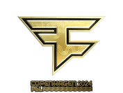 Sticker | FaZe Clan (Gold) | Copenhagen 2024 image