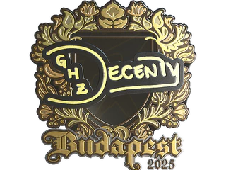 Sticker | decenty (Gold) | Budapest 2025