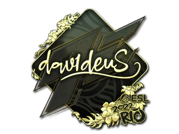 Sticker | dav1deuS (Gold) | Rio 2022 image