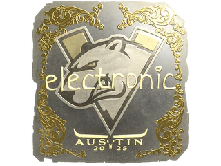 Sticker | electronic (Gold) | Austin 2025