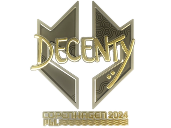 Sticker | decenty (Gold) | Copenhagen 2024 image