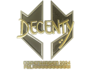 Sticker | decenty (Gold) | Copenhagen 2024