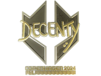 Sticker | decenty (Gold) | Copenhagen 2024 image