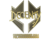 Sticker | decenty (Gold) | Copenhagen 2024 image