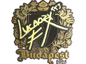 Sticker | Lucaozy (Gold) | Budapest 2025 image