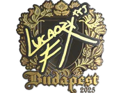 Sticker | Lucaozy (Gold) | Budapest 2025 image