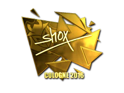 Sticker | shox (Gold) | Cologne 2016 image