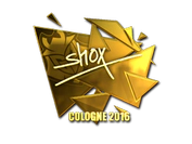 Sticker | shox (Gold) | Cologne 2016 image