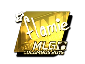 Sticker | flamie (Gold) | MLG Columbus 2016 image