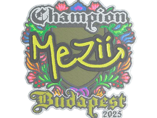 Sticker | mezii (Embroidered, Champion) | Budapest 2025
