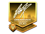 Sticker | fox (Gold) | Cluj-Napoca 2015 image