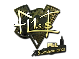 Sticker | FL1T (Gold) | Stockholm 2021 image