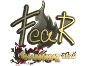 Sticker | fEAR (Gold) | Shanghai 2024 image