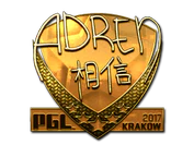 Sticker | AdreN (Gold) | Krakow 2017 image