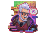 Sticker | Cyber Romanov (Holo) image