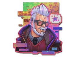 Sticker | Cyber Romanov (Holo) image