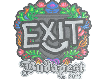 Sticker | exit (Embroidered) | Budapest 2025 image