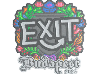 Sticker | exit (Embroidered) | Budapest 2025