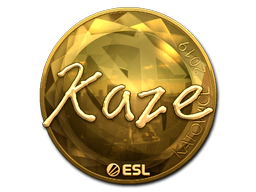 Sticker | Kaze (Gold) | Katowice 2019 image