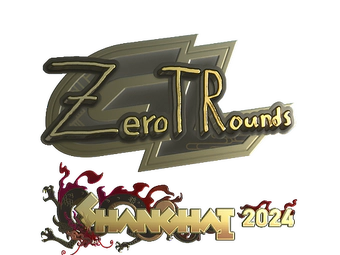 Sticker | ztr (Gold) | Shanghai 2024 image