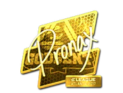 Sticker | pronax (Gold) | Atlanta 2017 image