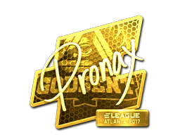 Sticker | pronax (Gold) | Atlanta 2017 image
