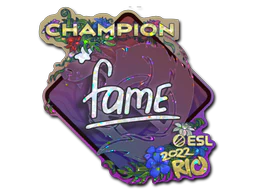 Sticker | fame (Glitter, Champion) | Rio 2022 image