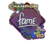 Sticker | fame (Glitter, Champion) | Rio 2022 image