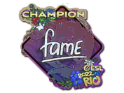 Sticker | fame (Glitter, Champion) | Rio 2022 image