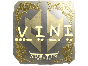 Sticker | VINI (Gold) | Austin 2025 image