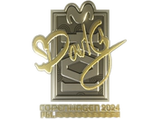 Sticker | dav1g (Gold) | Copenhagen 2024 image