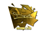 Sticker | DEVIL (Gold) | Cologne 2016 image