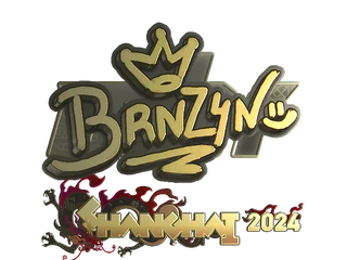 Sticker | brnz4n (Gold) | Shanghai 2024