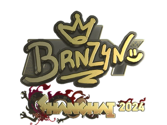Sticker | brnz4n (Gold) | Shanghai 2024 image
